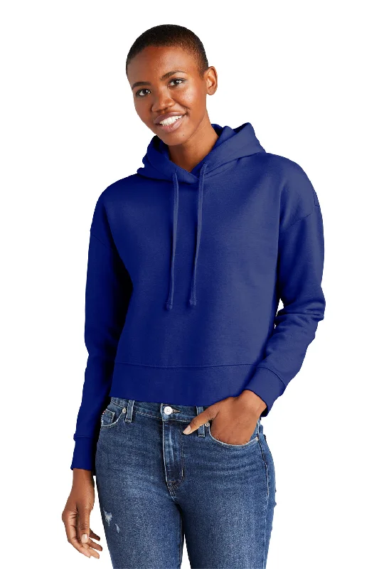 District Womens V.I.T. Fleece Hooded Sweatshirt Hoodie - Deep Royal Blue